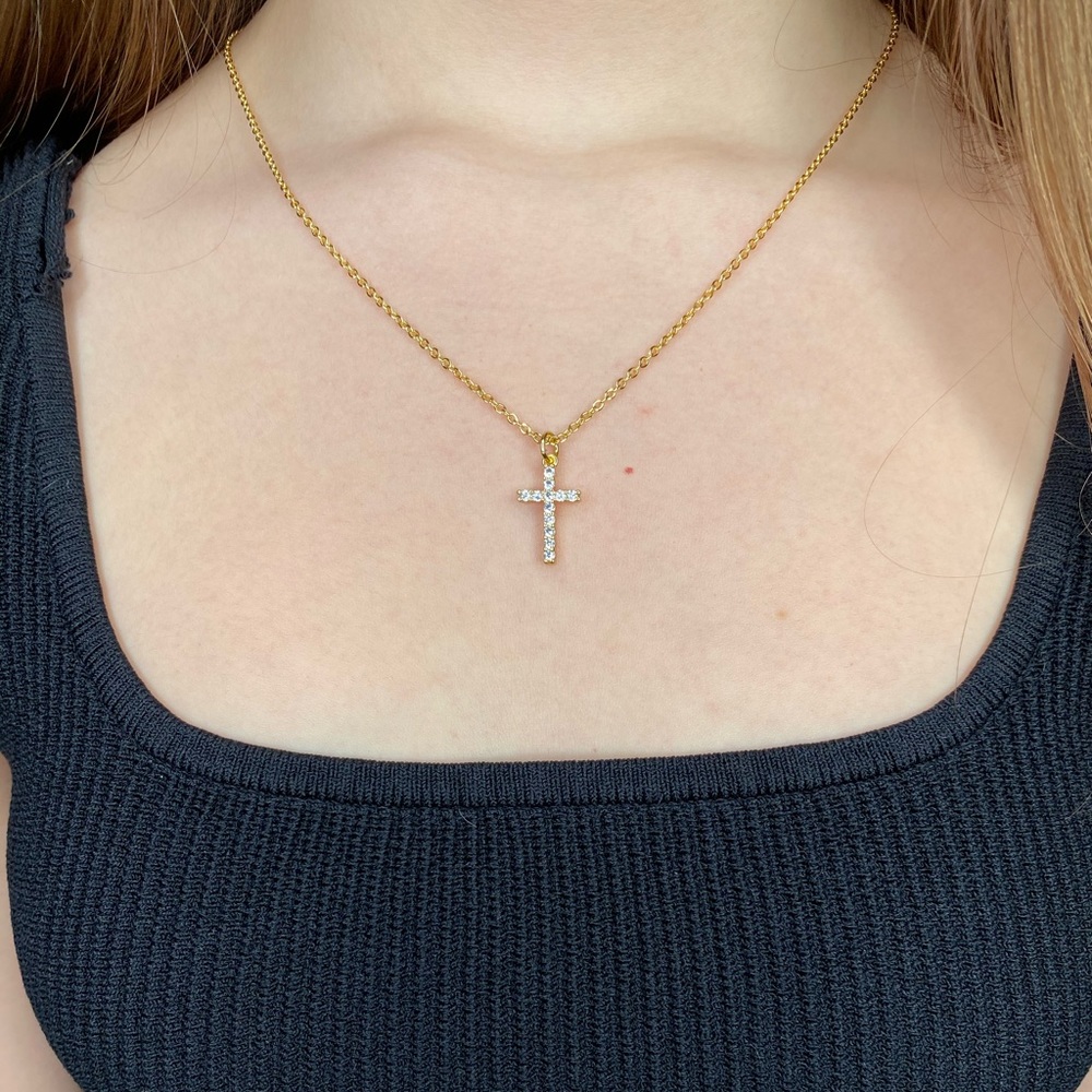 Simple gold cross